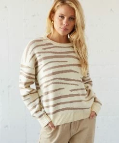 Helena Zebra Print Sweater