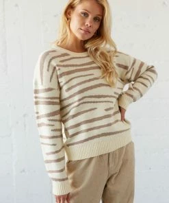 Helena Zebra Print Sweater