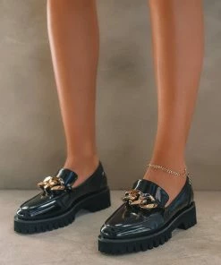 Billini New Threads Xali Black Semi Patent