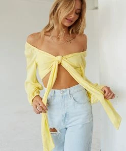 AT Lola Tie Front Crop Top
