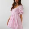 AT Annie Gingham Babydoll Dress