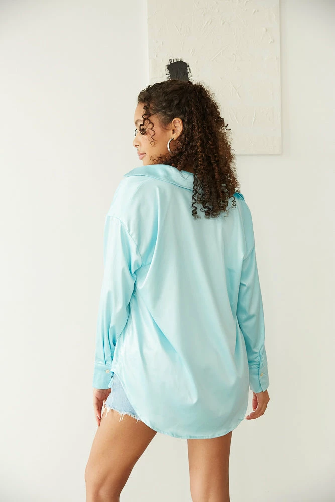 Island Satin Shirt Set New Threads