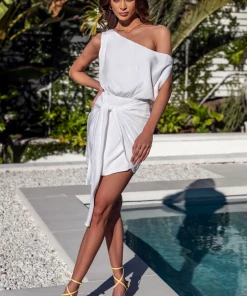 Runaway Cedros Mini Dress In White New Threads