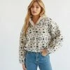Sale Thalia Sherpa Half Zip Sweater