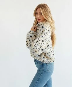 Sale Thalia Sherpa Half Zip Sweater