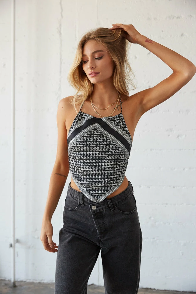 AT Martina Paisley Scarf Top Sale