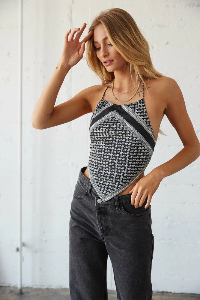 AT Martina Paisley Scarf Top Sale