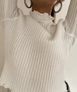 AT Sale Denise Mock Neck Top