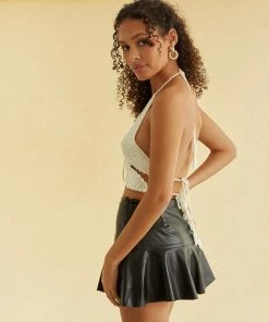 AT Indio Crochet Halter Top