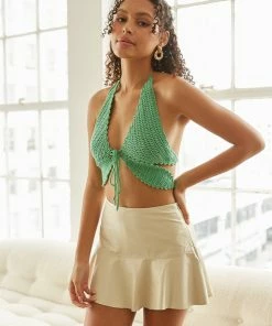 AT Indio Crochet Halter Top