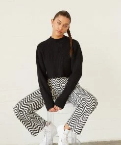 New Threads Lizzie Knit Crop Sweater