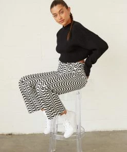 New Threads Lizzie Knit Crop Sweater