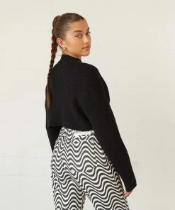 New Threads Lizzie Knit Crop Sweater