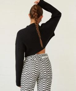 New Threads Lizzie Knit Crop Sweater