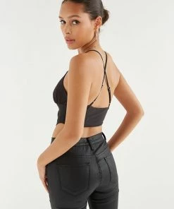 AT Giselle Lace Up Crop Top New Threads