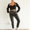 Steve Madden New Threads Blaze Vegan Leather Joggers