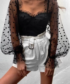 Runaway Chloe Bustier Crop Top In Black Sale