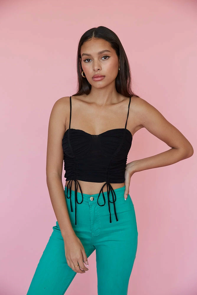 AT Sale Peggy Cinched Crop Top