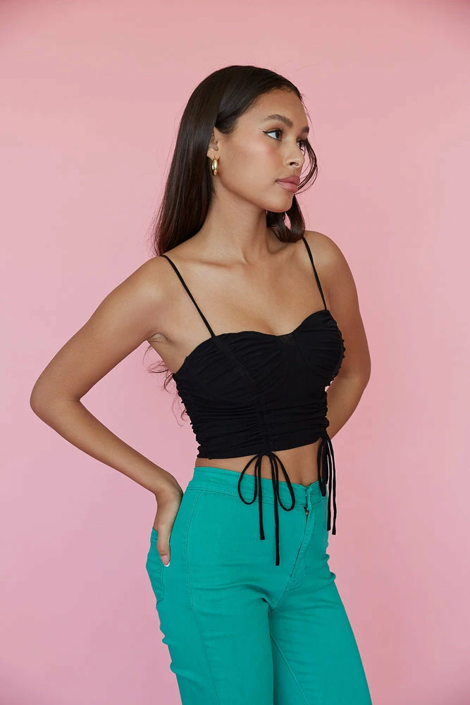 AT Sale Peggy Cinched Crop Top