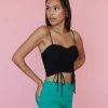 AT Sale Peggy Cinched Crop Top