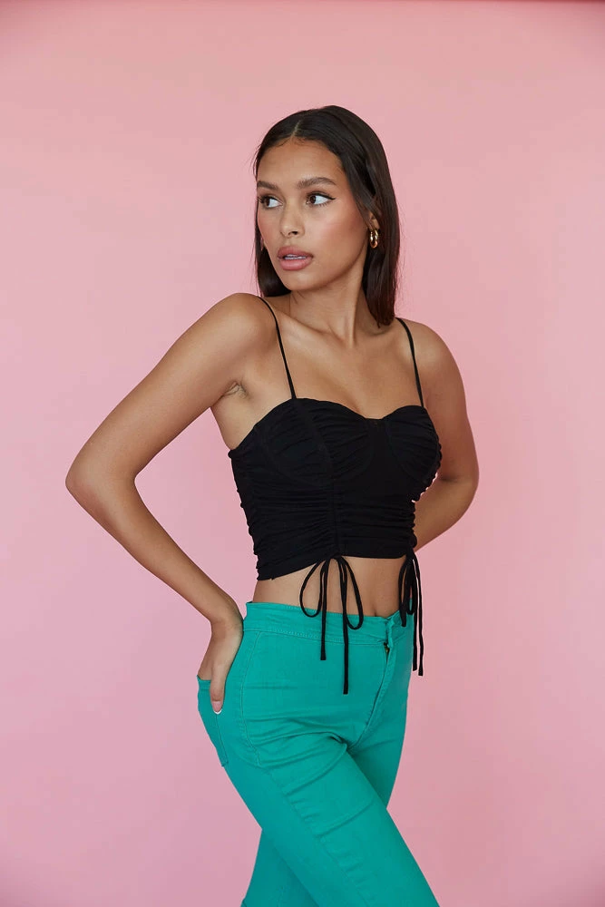 AT Sale Peggy Cinched Crop Top