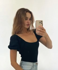 AT Sale Sheila Puff Sleeve Bodysuit