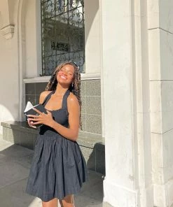 AT Flora Linen Mini Dress New Threads