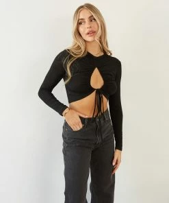 AT Maxine Cinched Crop Top New Threads