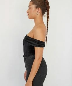 AT Ember Velvet Corset Crop Top