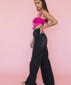 Vibrant Riverside Wide Leg Jeans In Black New Threads