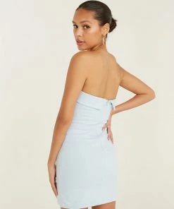 AT New Threads Kenzie Linen Mini Dress In Pink