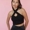 AT Sale Chicago Ribbed Halter Top