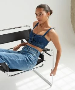 Vibrant New Threads Britney Bustier Crop Top