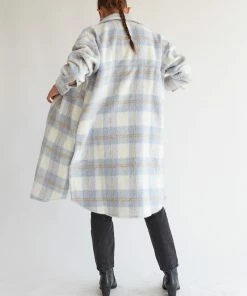 AT Hilton Fuzzy Plaid Shacket