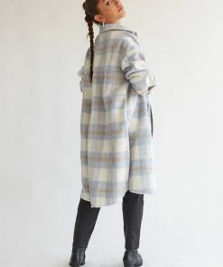 AT Hilton Fuzzy Plaid Shacket