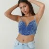 AT Noor Velvet Crop Top