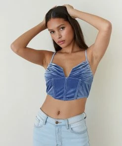 AT Noor Velvet Crop Top