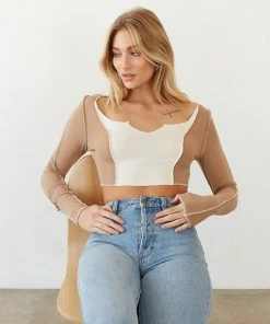 AT Rory Contrast Crop Top New Threads