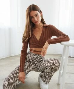 Sale Mila Ribbed Sweater Top