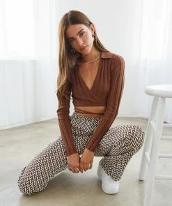 Sale Mila Ribbed Sweater Top