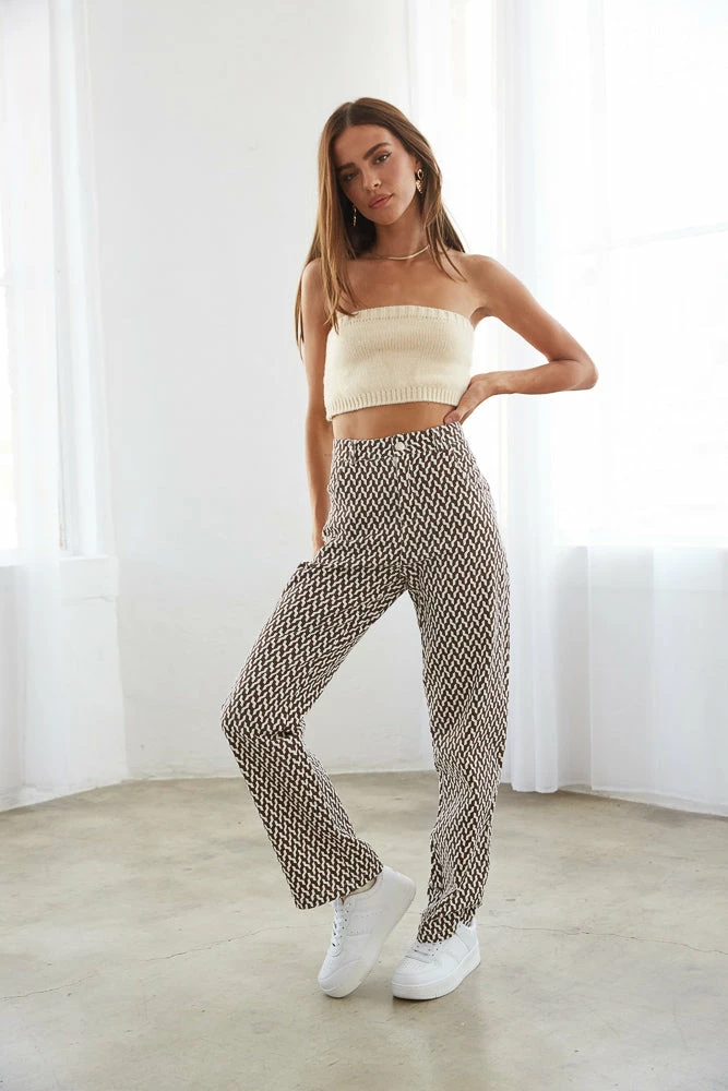 AT Ryder Printed Straight Jeans