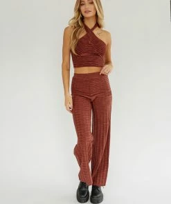 AT Sale Noel Ribbed Halter Top