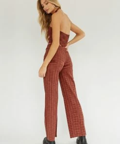 AT Cody Ribbed Wide Leg Pants Sale