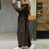 Berlin Vegan Leather Trench Coat