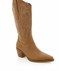 Billini Danilo Western Boots In Camel Brown New Threads