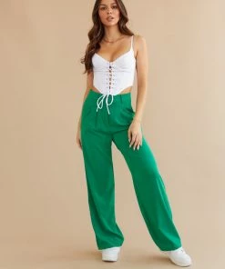 New Threads Dublin Pleated Wide Leg Trouser