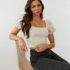 AT Carmen Puff Sleeve Crop Top New Threads