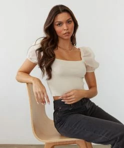 AT Carmen Puff Sleeve Crop Top New Threads