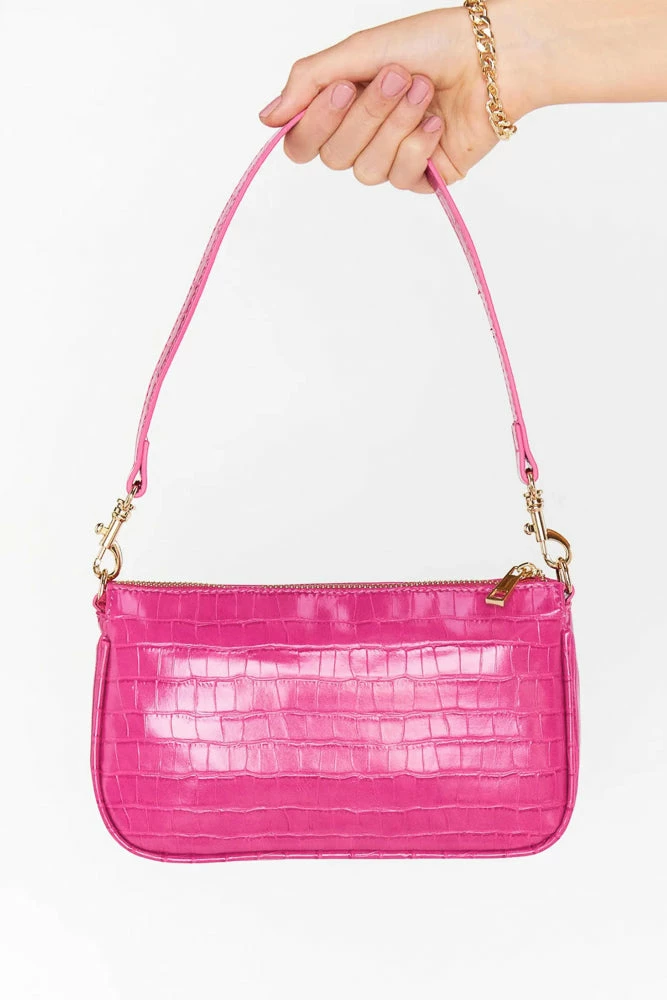 Billini New Threads Cindy Shoulder Bag In Fuchsia