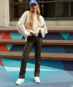 Phoebe Balloon Sleeve Sweater In Ecru